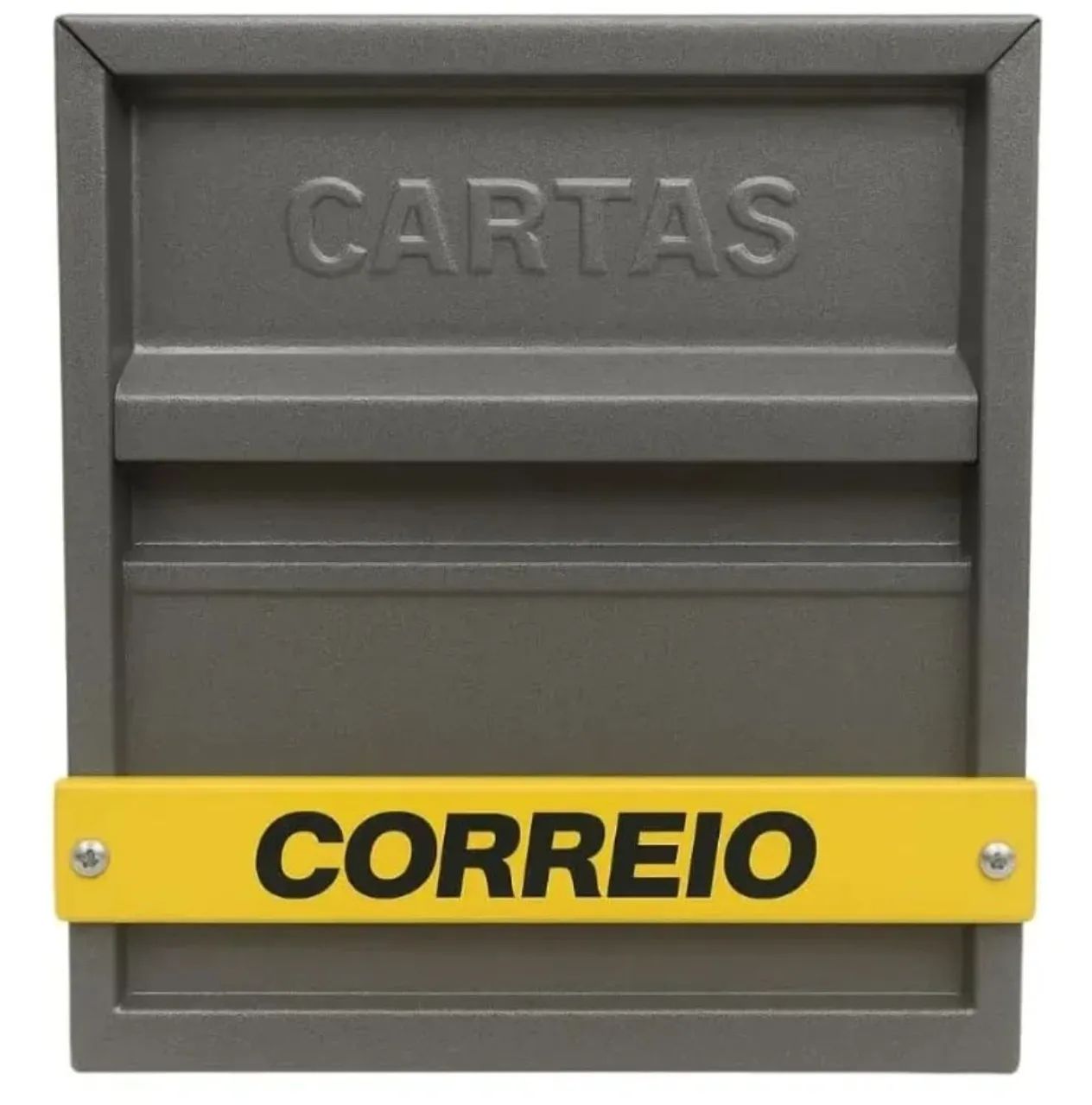 Caixa Correio Horizontal Grade Portão Cinza Prática Moderna - Foto 2