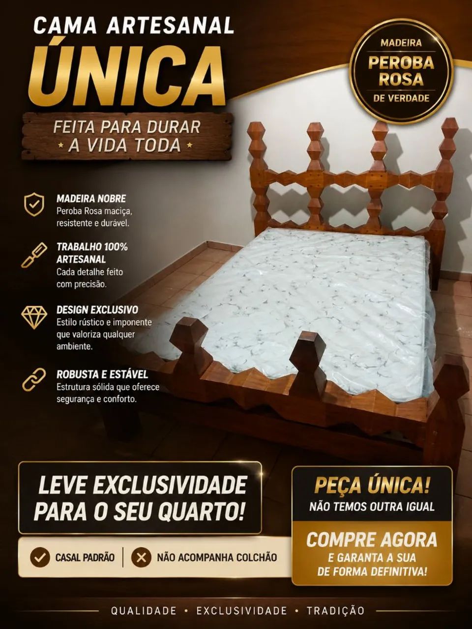 Cama artesanal 