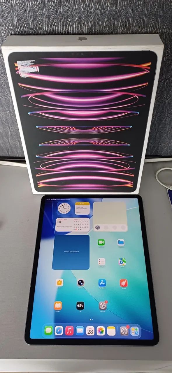 iPad Pro 12.9 M2 6 geração 256gb Perfeito Troco - Foto 3