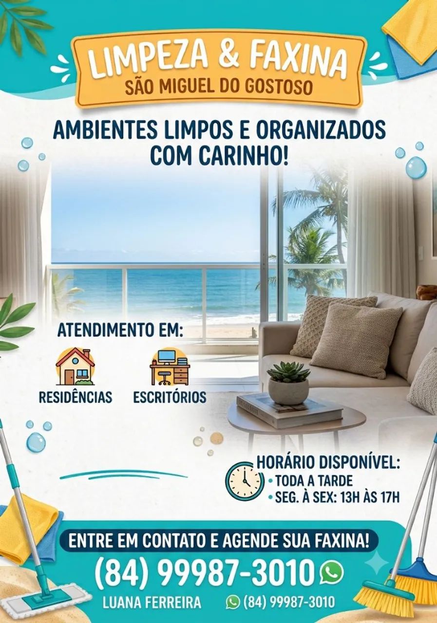 SERVIÇO DE FAXINA E LIMPEZA
