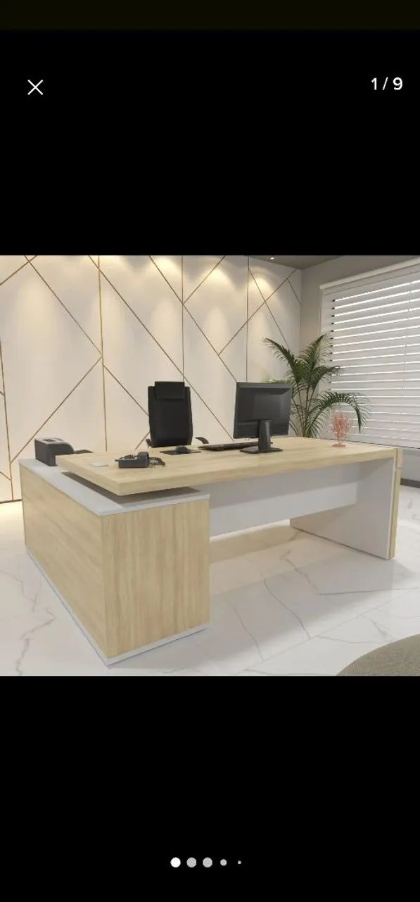 Mesa escritório baixou o preço em L
