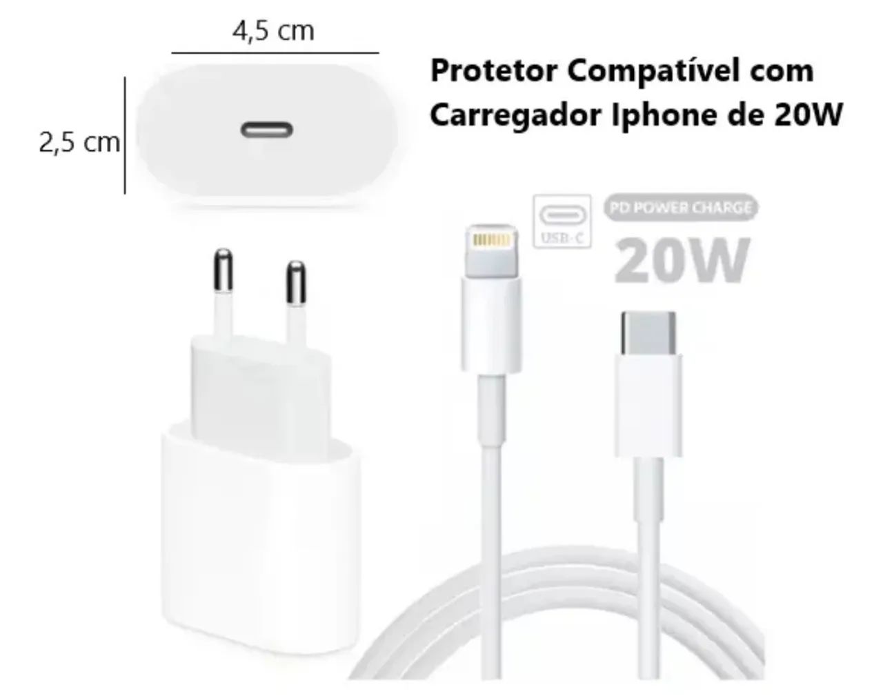 Kit capa protetora para carregador e cabo iphone - Foto 4