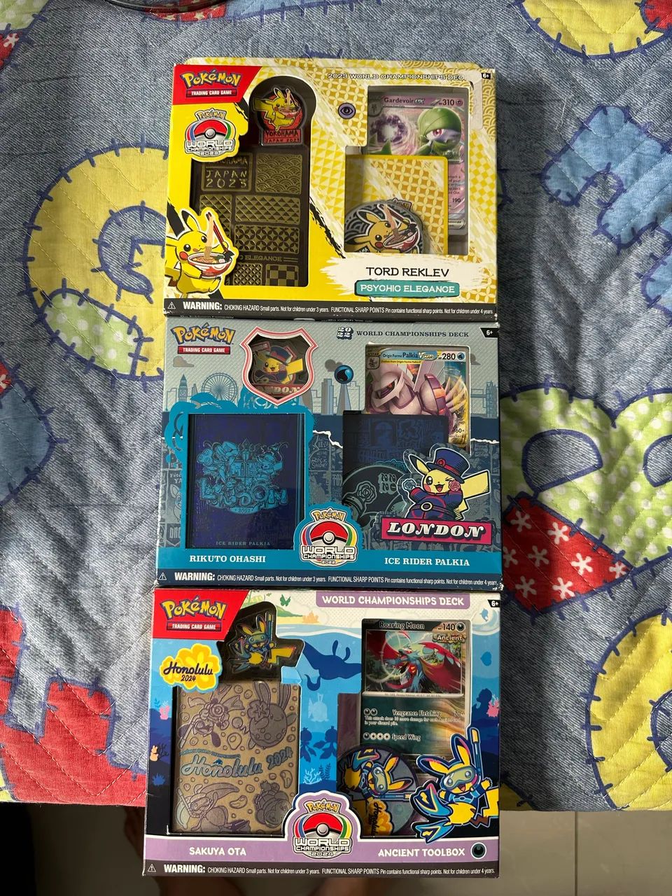 3x word champions deck (2022/2023/2024) Pokémon 