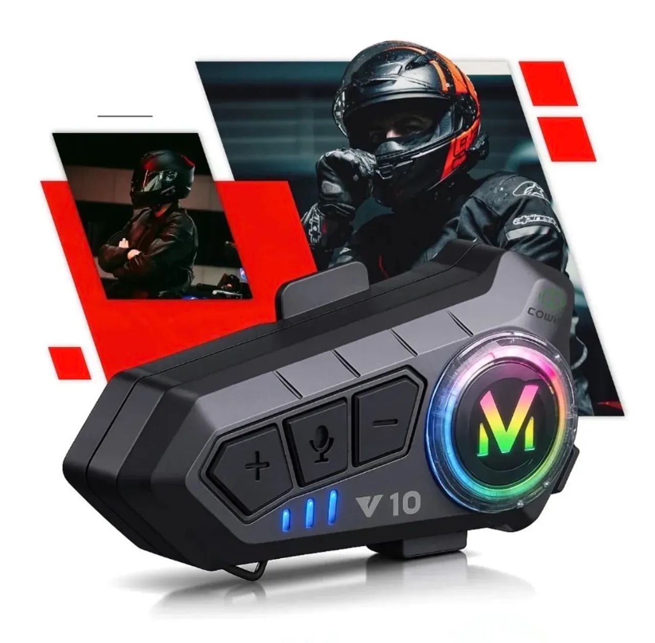 Intercomunicador Bluetooth para capacete/ motoqueiro - Foto 3