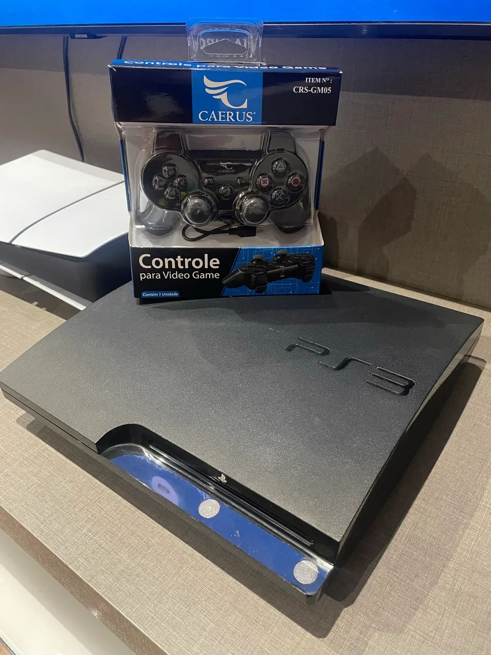 PS3 Slim 120gb com vários jogos