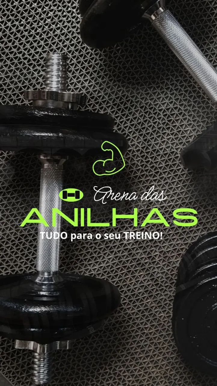 Anilhas para treino de academia 
