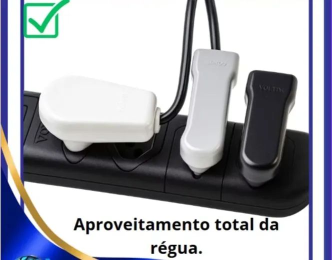 Plugue Macho Longitudinal 90° Lateral Desmontável 10A/20A Saída 90º - Foto 4