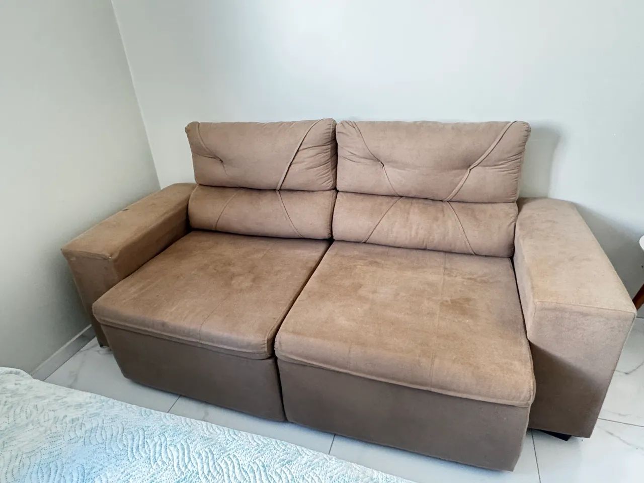 Sofá Retrátil/Reclinável 3 Lugares - Foto 4