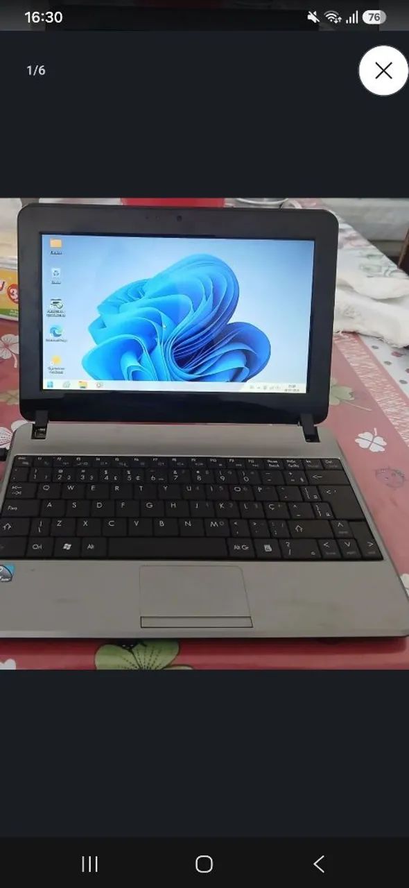 Notebook para estudar positivo mobo