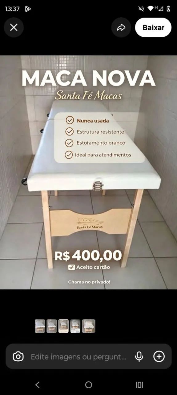 Maca de massagem