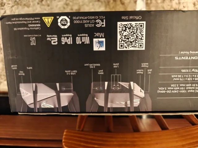 Roteador Asus ROG RAPTURE GT-AXE11000 Gamer - Foto 4