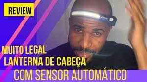 Lanterna de Cabeça Recarregável, com sensor de movimento!!! Acampamento - Foto 4