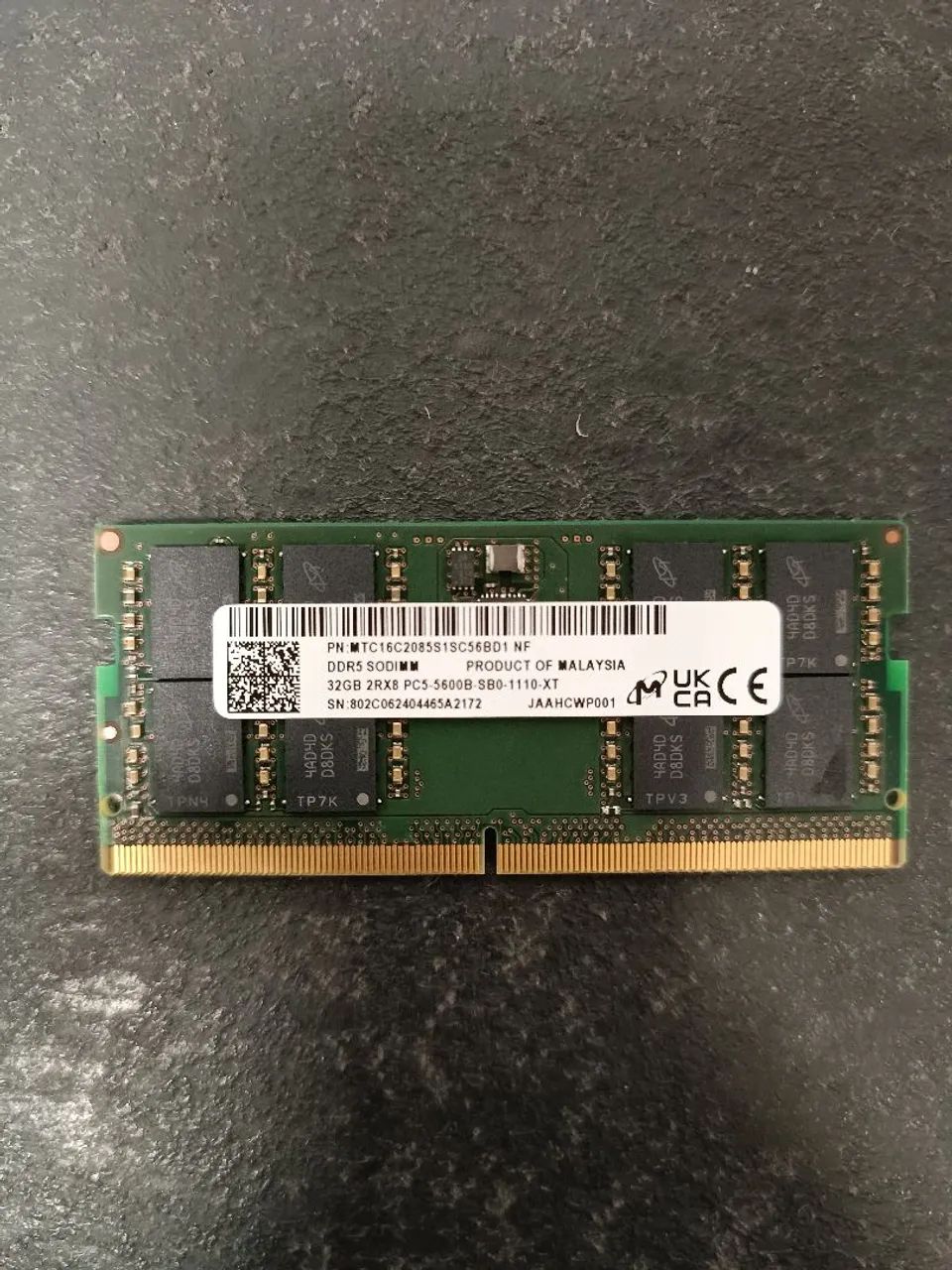 Memória RAM Micron 32GB DDR5 5600MHz - Notebook - Memória RAM