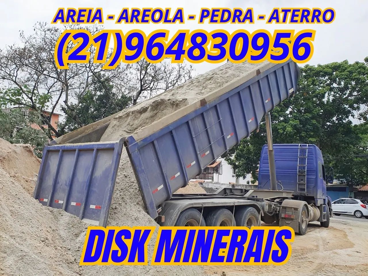 Areia lavada, areia fina, areia branca, areia