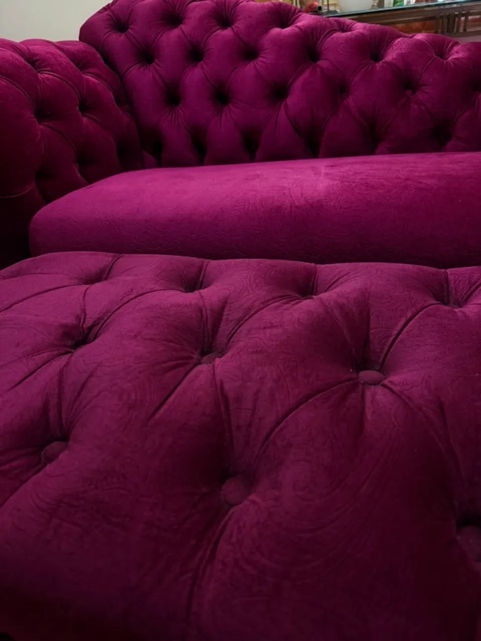 diva recamier puff poltrona banco veludo classico - Foto 5