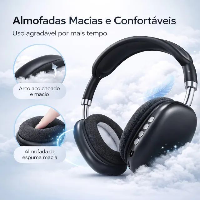 Fone de Ouvido Bluetooth com Microfone  - Foto 3