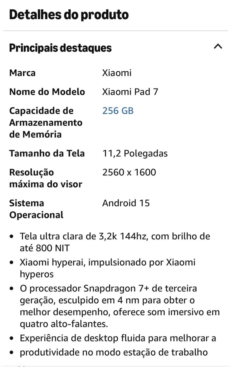 XIAOMI Pad 7, Tablet de 11,2 Polegadas, 8 + 256 GB, - Foto 4