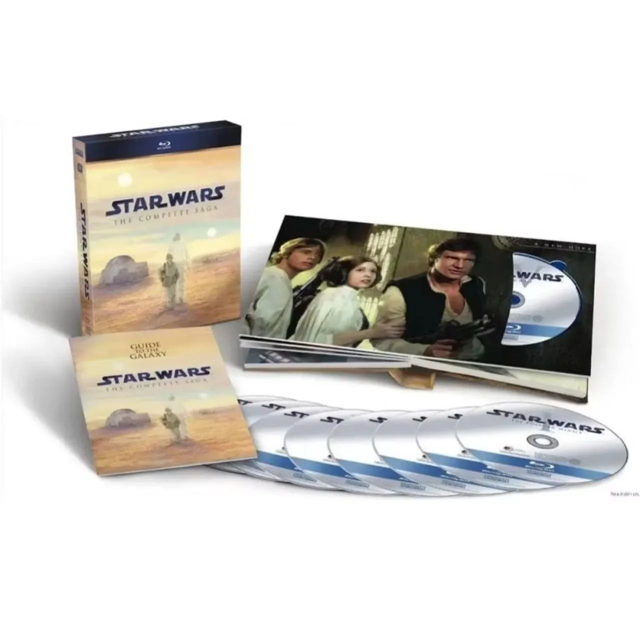 Coleção bluray star wars completa impecavel