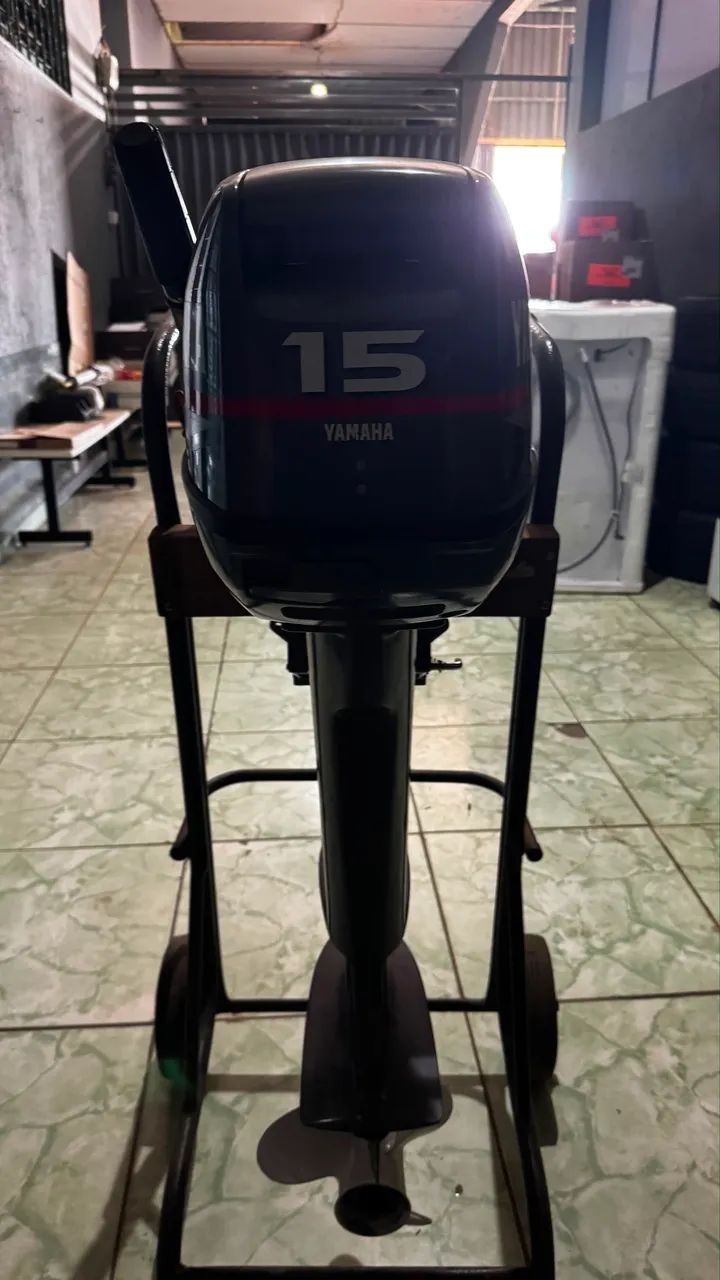 Barco parana com carreta e motor de 15hp - Foto 5