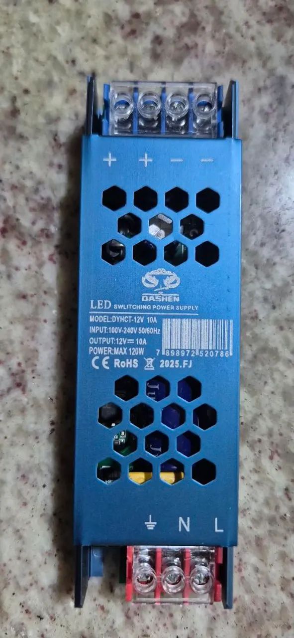Fonte Chaveada LED 12V 10A 120W Dashen Bivolt - Foto 2
