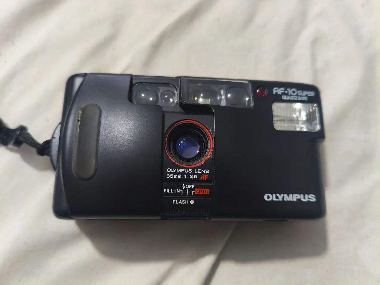 Câmera Analógica Olympus AF-10 SUPER Quartz Date - Made In