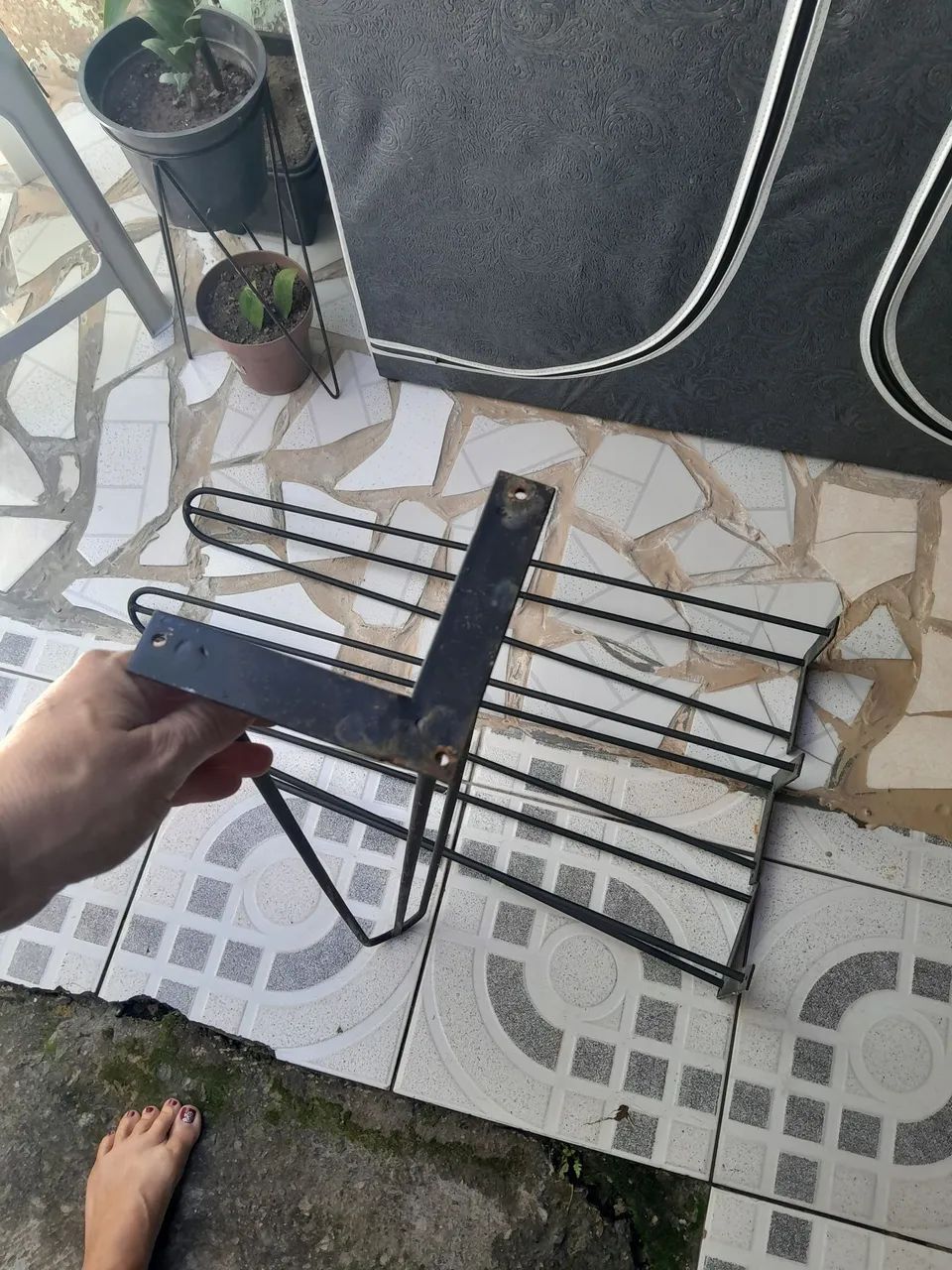 Perna de ferro para mesa
