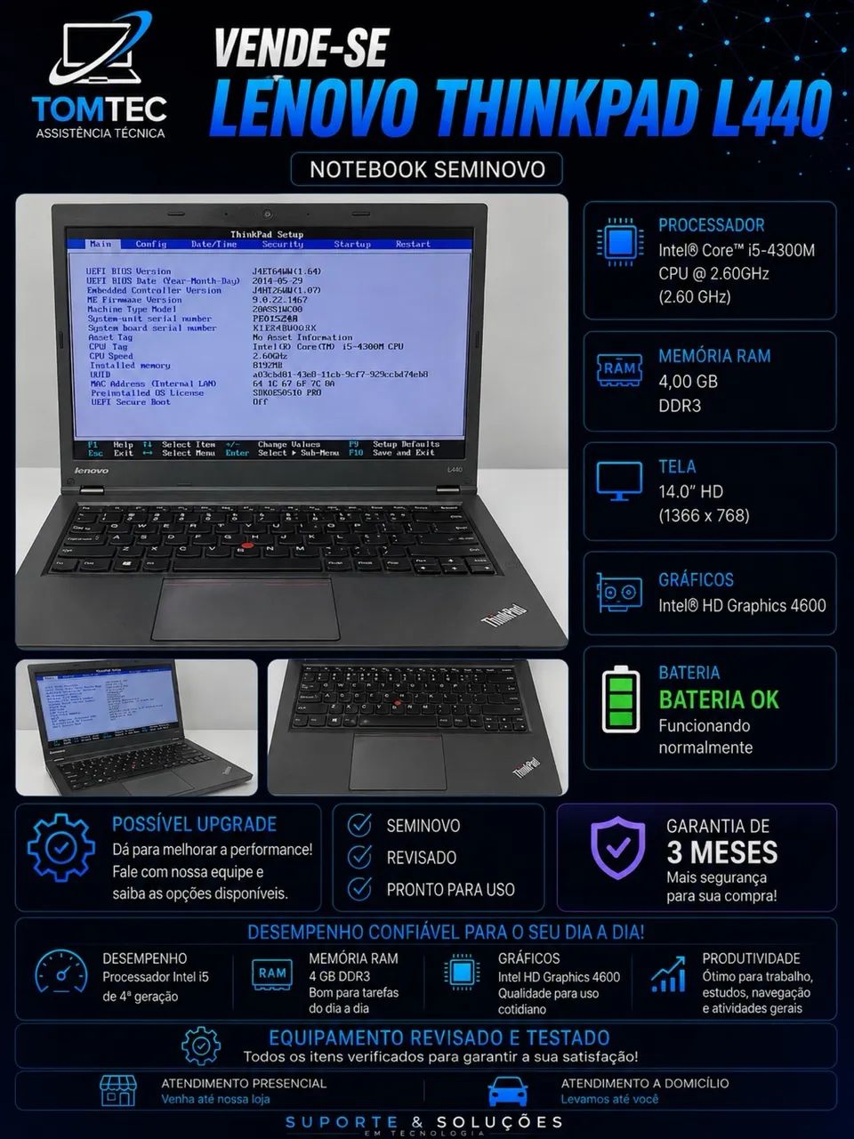 Notebook?s semi novos com garantia!!! - Foto 2