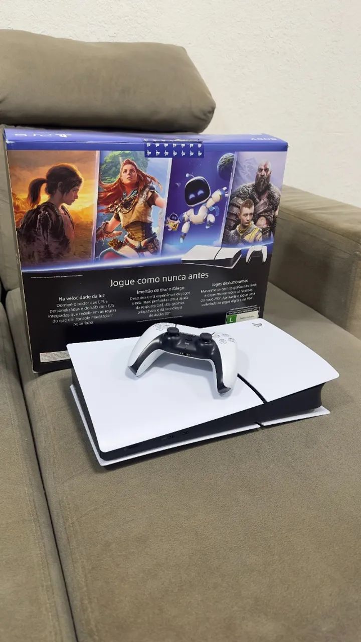 PlayStation 5 Digital Edition 825GB Seminovo Sem Arranhões Com Caixa + 1 Controle Original - Foto 6