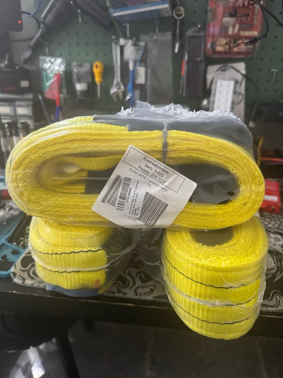 Cinta de elevação de carga 3ton 