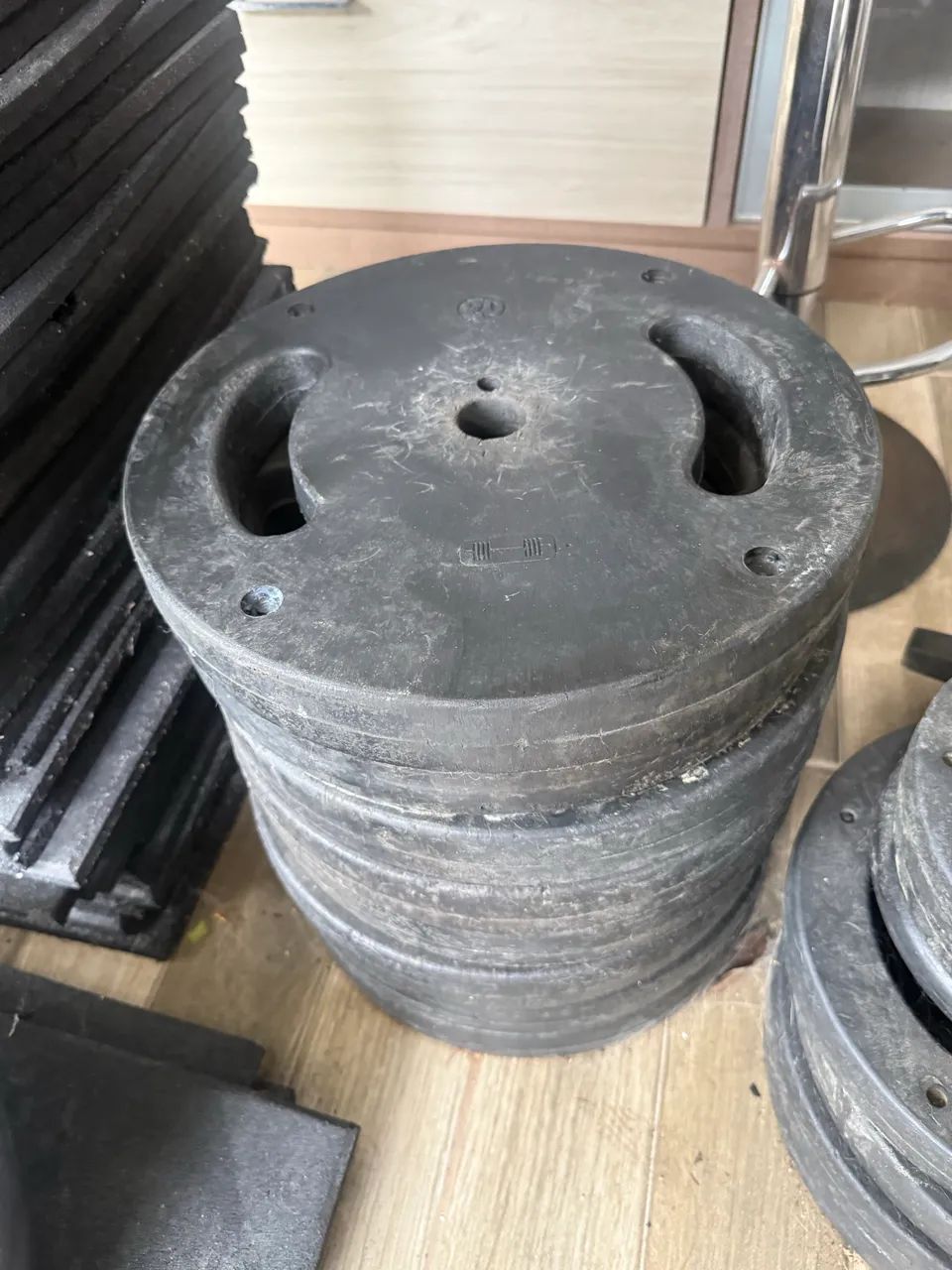 Anilhas emborrachada injetada 20kg 