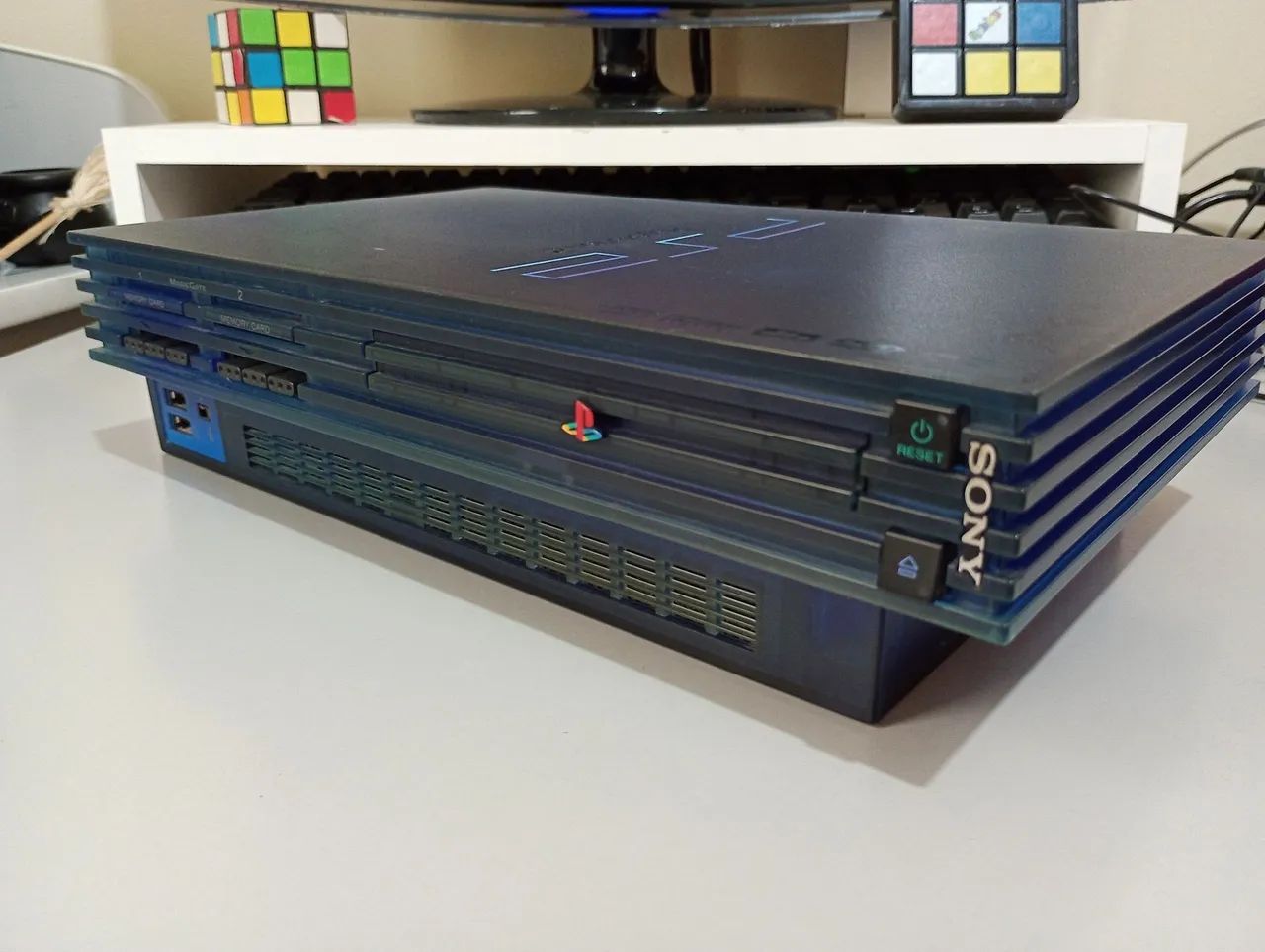 Playstation 2 Ocean Blue Original Ps2 - Foto 2