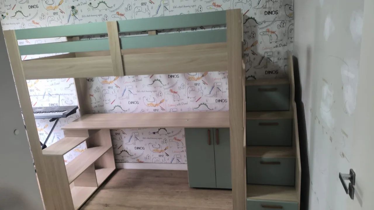 Cama infantil com escrivaninha - Foto 3