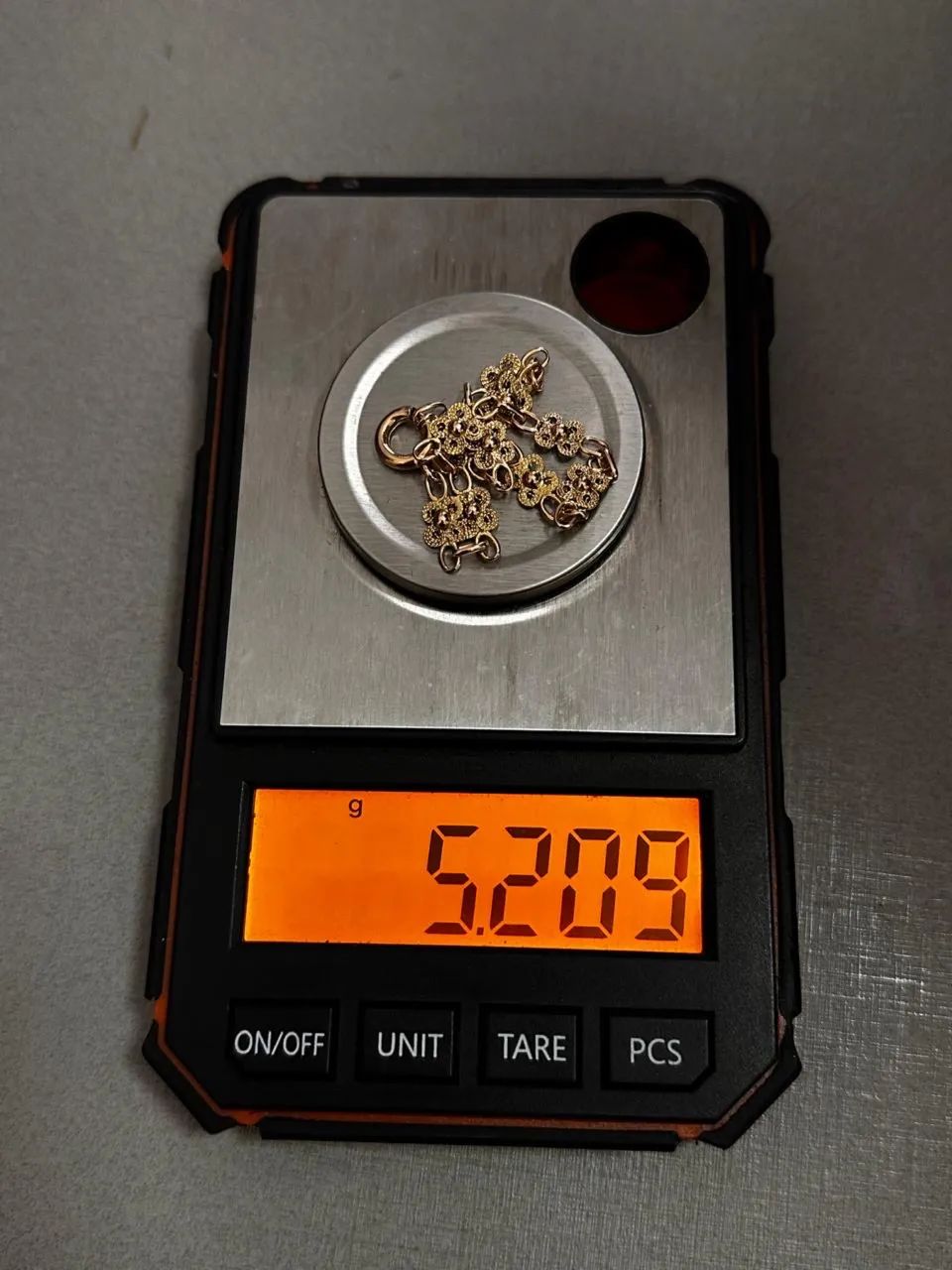 Corrente e Pulseira Flor Maciço de ouro 18k procedência garantia eterna - Foto 4