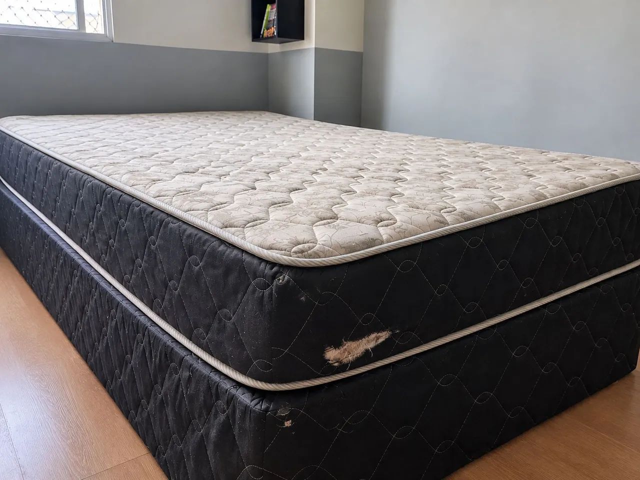 Cama Box Casal - Colchão + Base