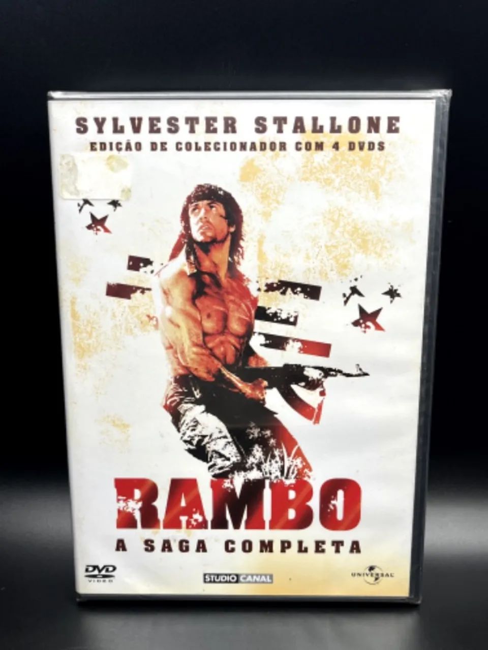 DVD FILME RAMBO  - A SAGA COMPLETA - BOX COM 4 DVDS