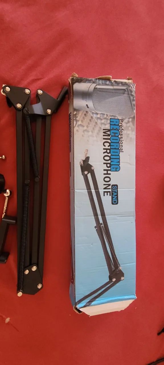 Braço Articulado Suporte De Mesa Para Microfone e celular Profissional 