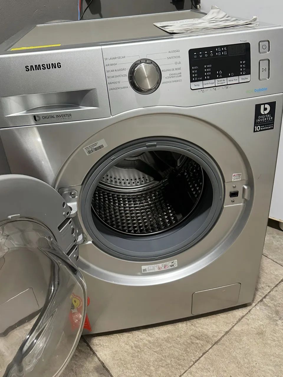 Lava e seca Samsung cinza  - Foto 4