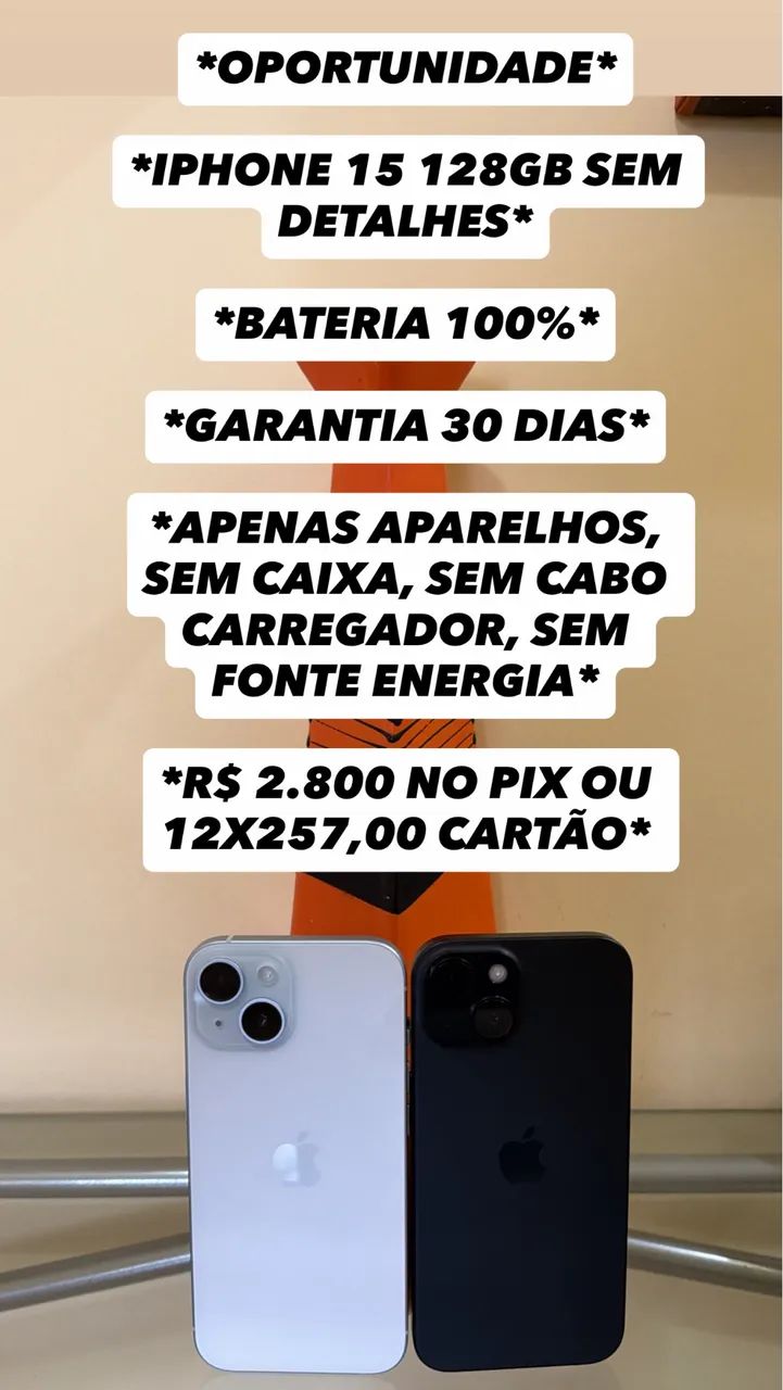 iPhone 15 128gb Bateria 100% - Foto 2