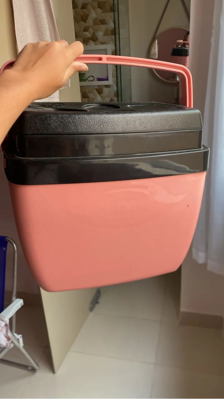 Cooler Térmico Rosa 12 litros