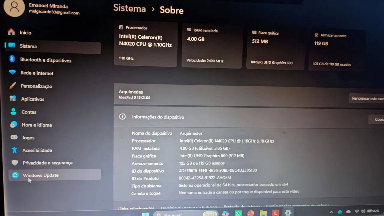 Vendo notebook Lenovo i3core idealpad  - Foto 2