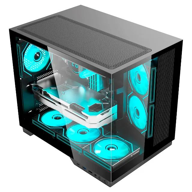 Gabinete fortrek clarity modelo ATX aquario preto - Foto 6