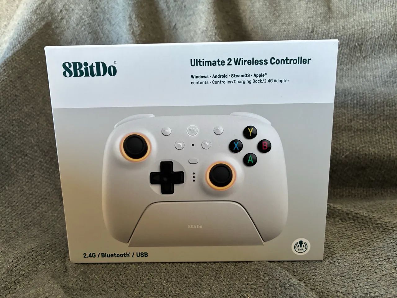 Controle 8BitDo Ultimate 2 Branco sem fio wireless - Foto 3