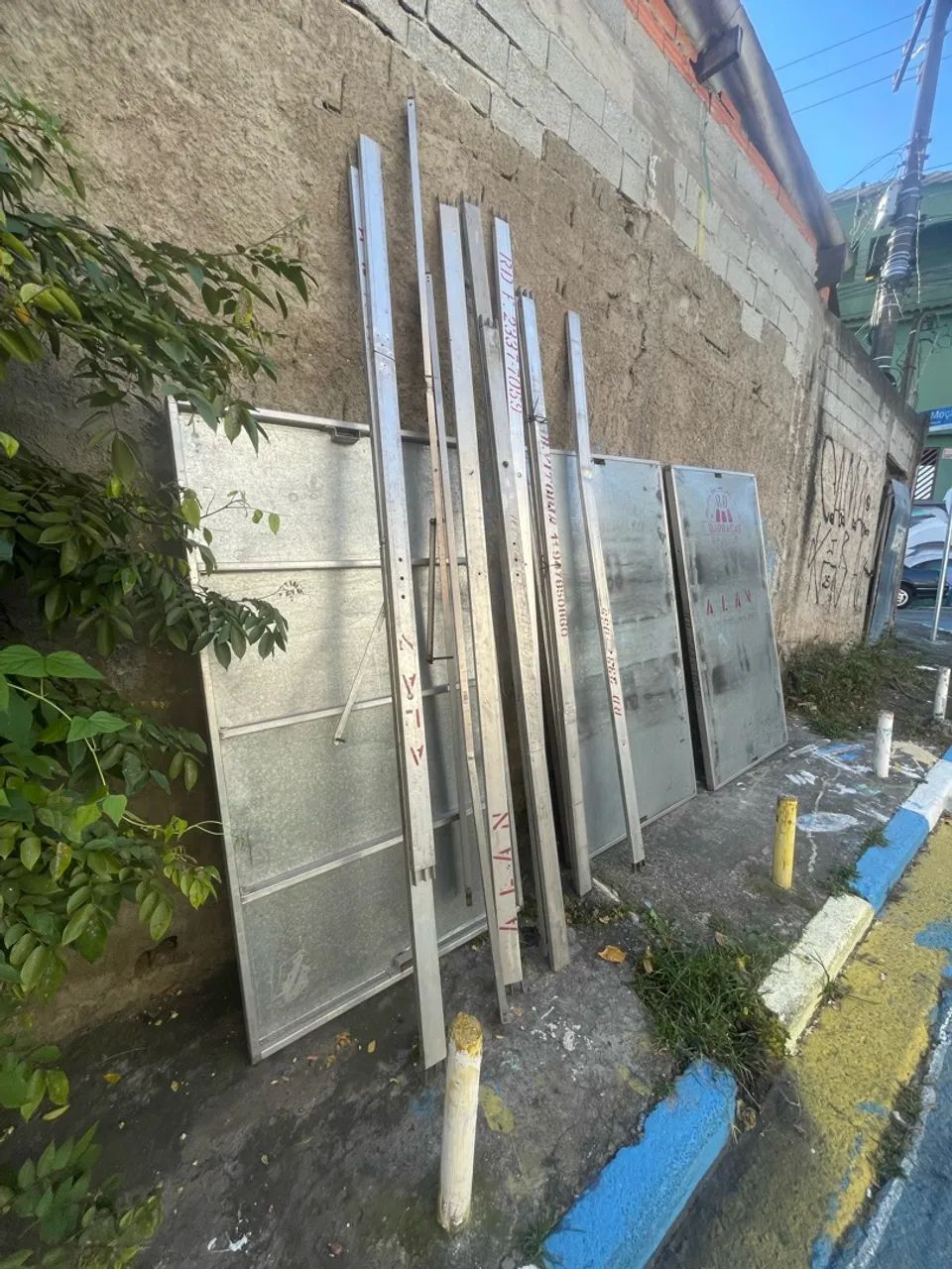 Tabuleiro de alumínio de feirante 