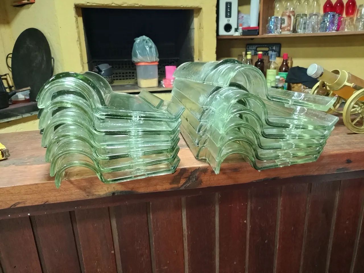 Telha de vidro. Total 11