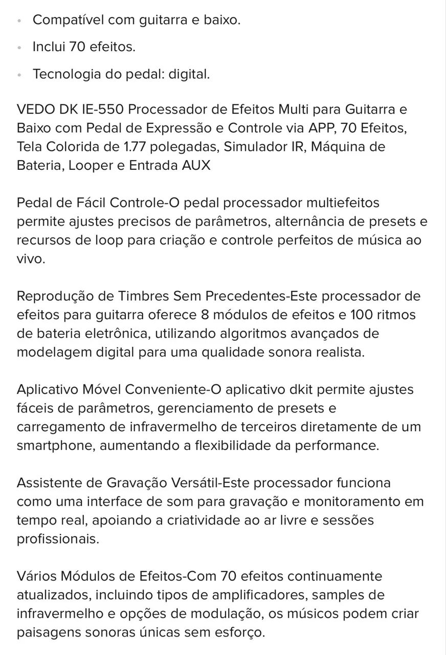 Pedaleira nova na caixa - Foto 2