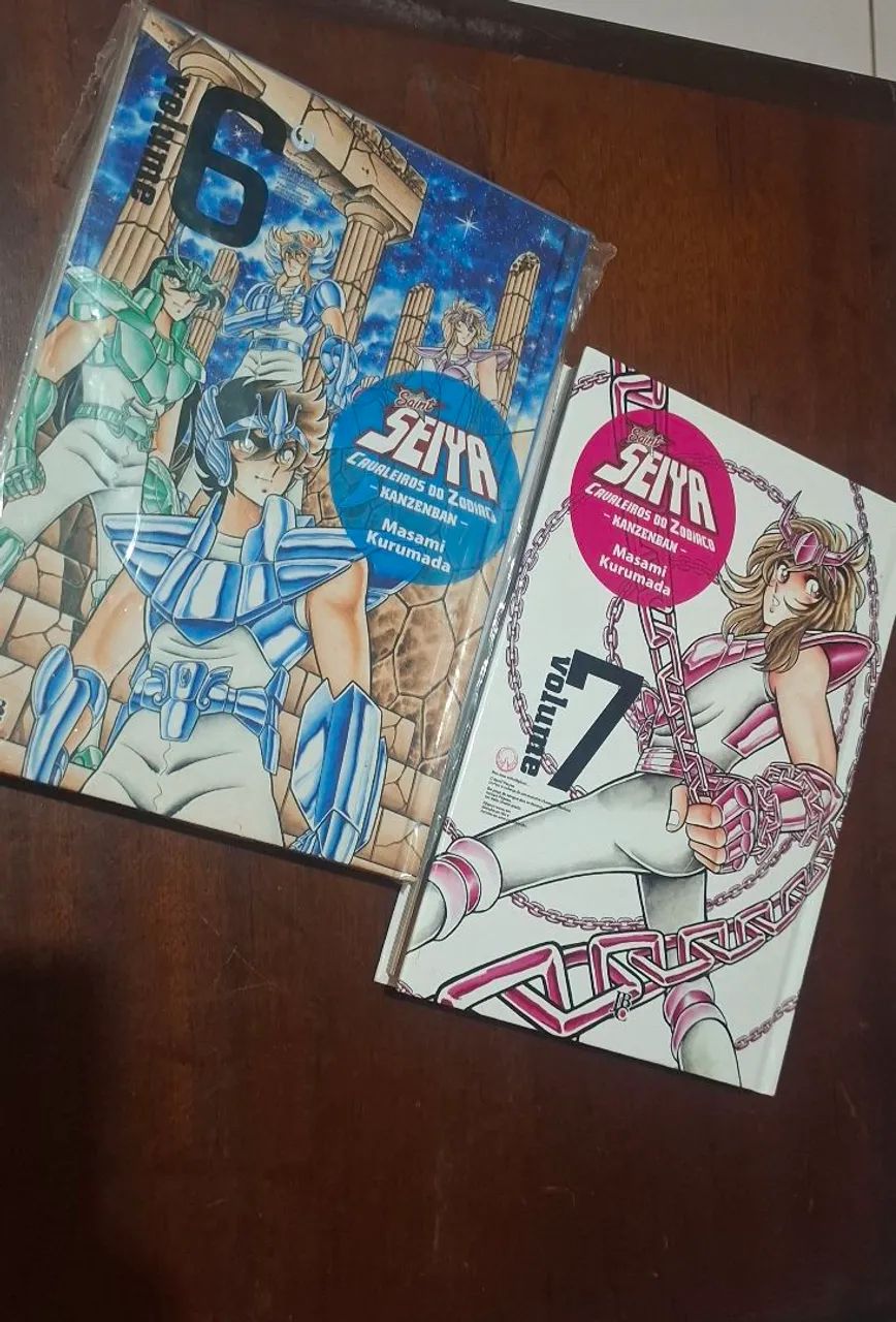Mangá Cavaleiros do Zodíaco Kanzenban Vol 6 e 7 - Livros e