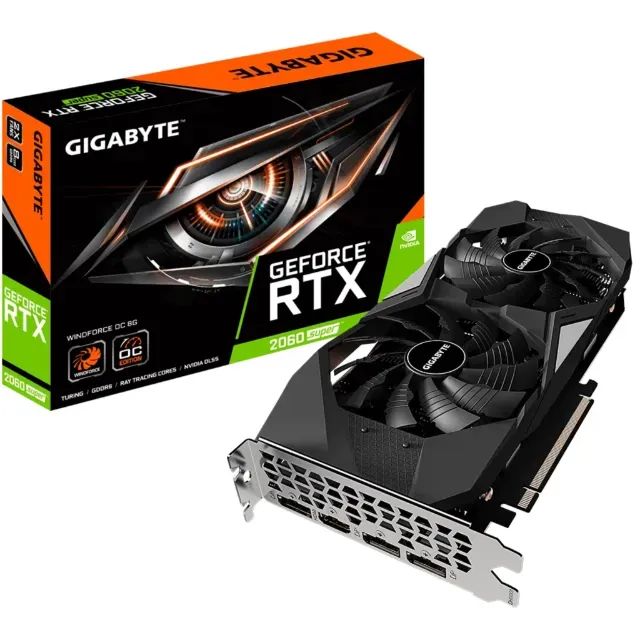 PLACA DE VÍDEO Gigabyte RTX 2060 Super 8GB VRAM - NVIDIA GeForce