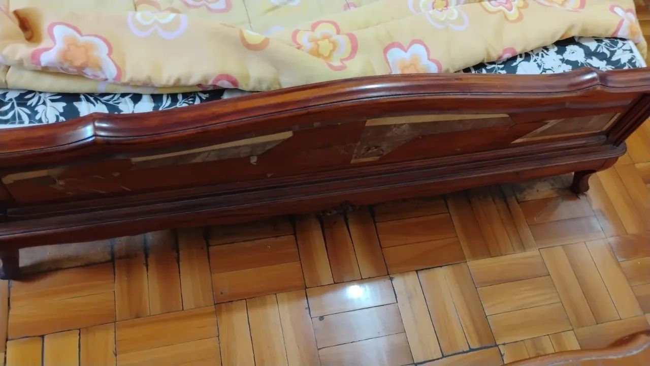 Cama Madeira maciça Estilo Luís XV - Foto 4