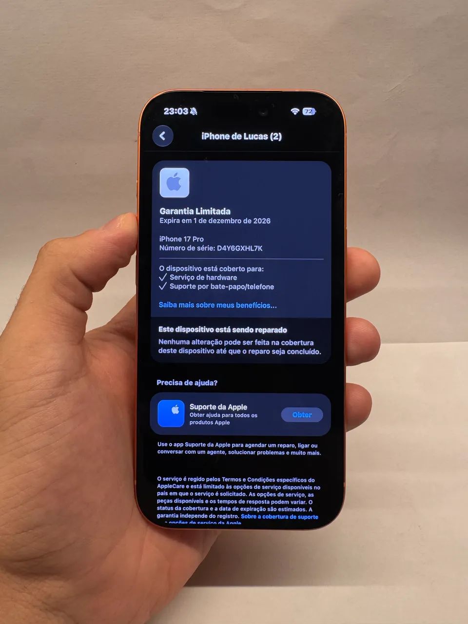 Iphone 17 Pro 256 GB - Na Garantia  - Foto 3