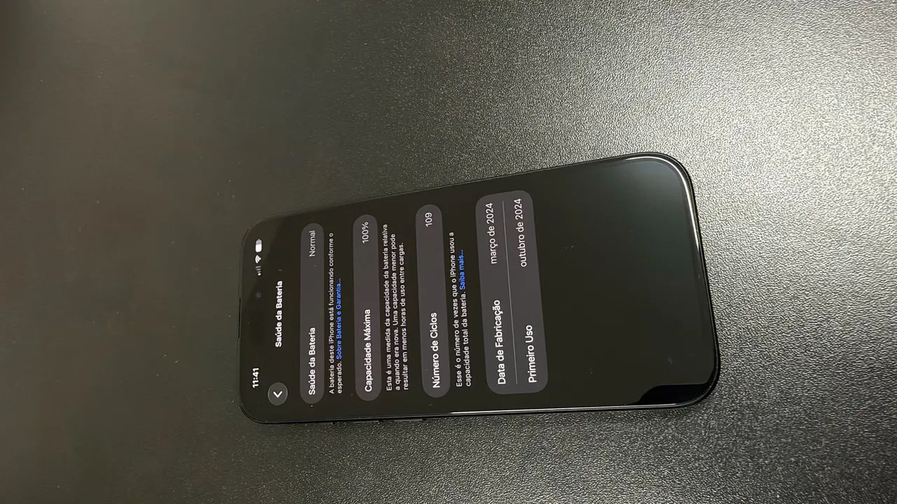 IPhone 15 256 bateria 100% 